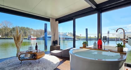 Beautiful ship in Sagard with sauna