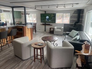 Smart TV, fireplace, ping pong, books - NEW:  Modern Comfort Meets Historic Charm in Alaskan Railroad House (Anchorage)