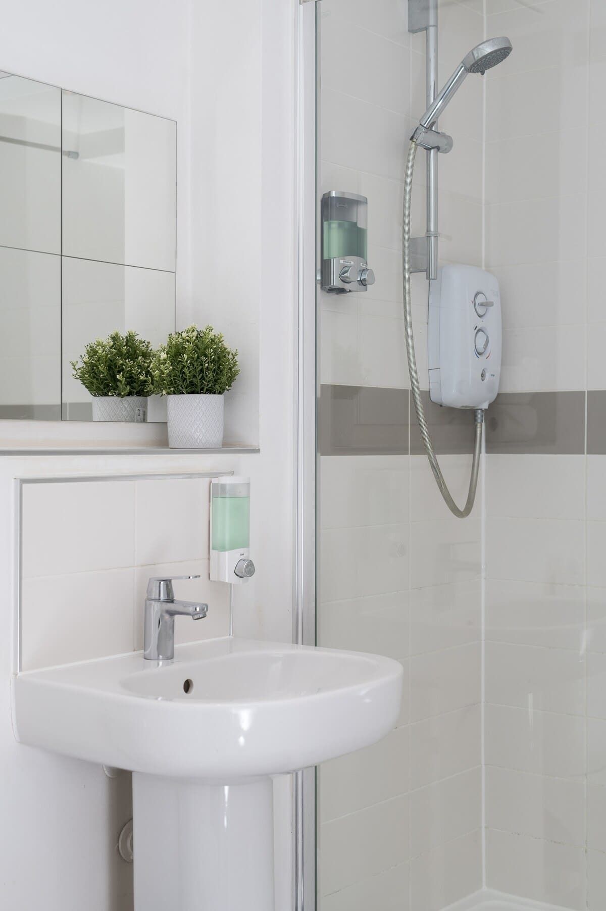 Shower, hair dryer