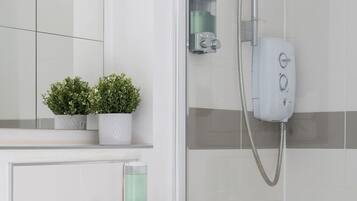 Shower, hair dryer