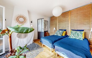2 Schlafzimmer, Reisekinderbett, kostenloses WLAN