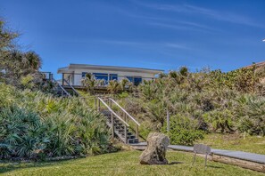 Exterior - Oceanfront Home / No Cars On Beach / Walk to Shopping & Dining / 4009S (New Smyrna Beach)