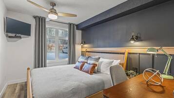 1 slaapkamer, een bureau, een strijkplank/strijkijzer, gratis wifi