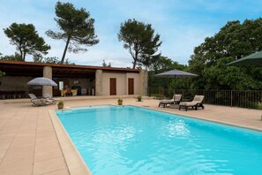 A heated pool