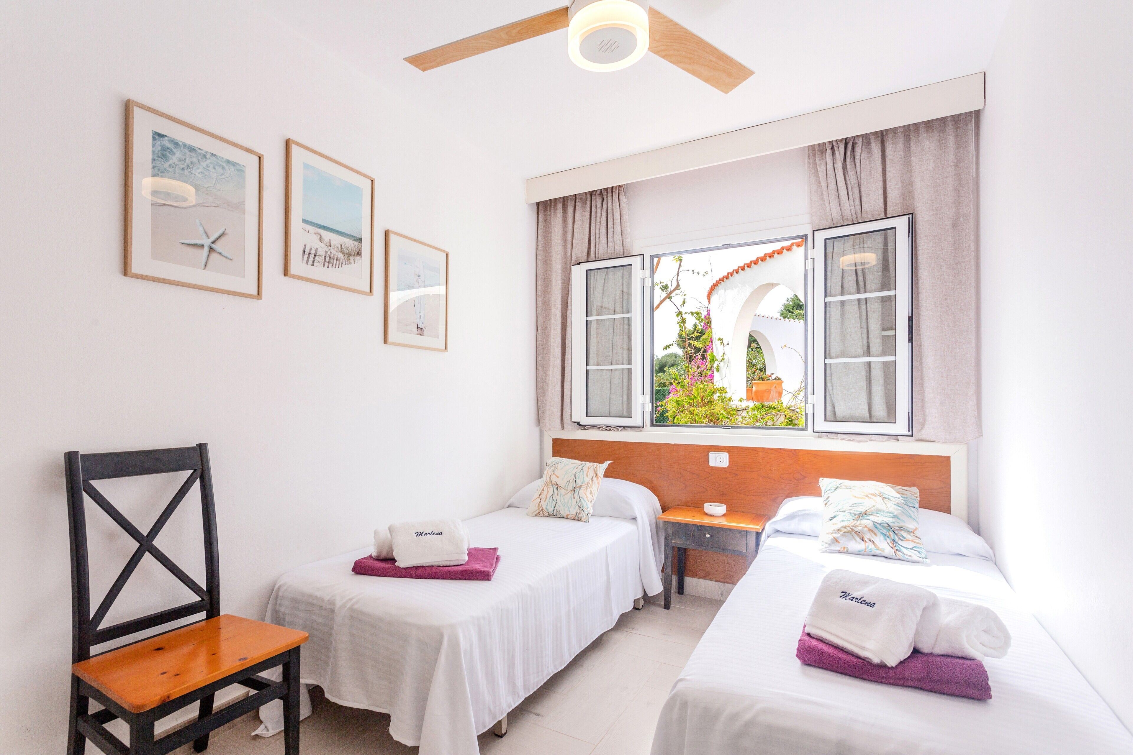 2 dormitorios, tabla de planchar con plancha, wifi gratis y ropa de cama