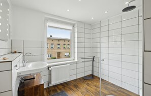 Shower, hair dryer