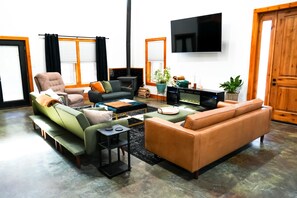 Smart TV, video games, table football, ping pong