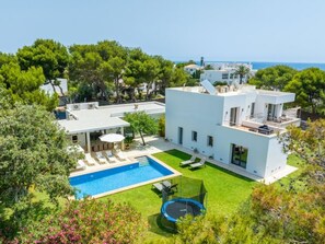 Pool - Villa 'Mon Obert' with Sea View, Wi-Fi and Air Conditioning (FELANITX)