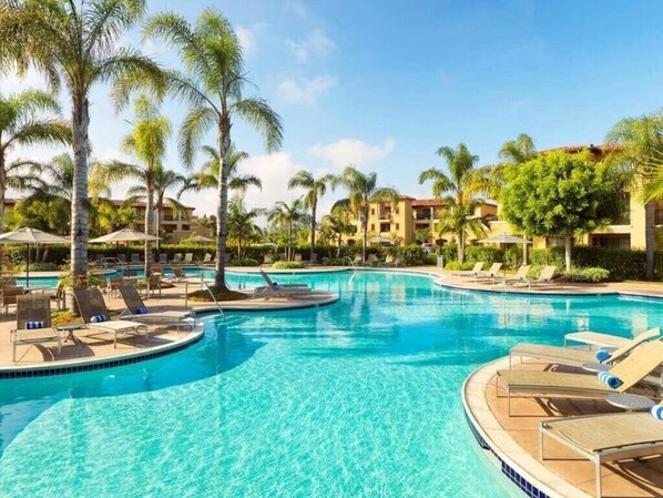 A heated pool