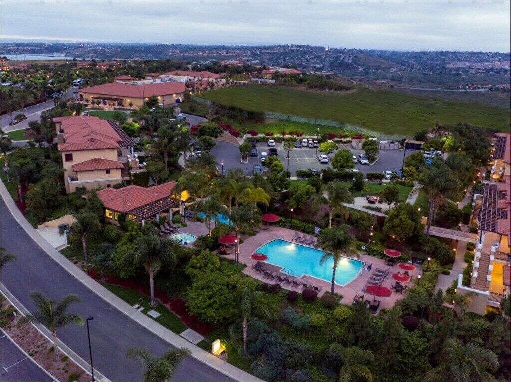 A heated pool