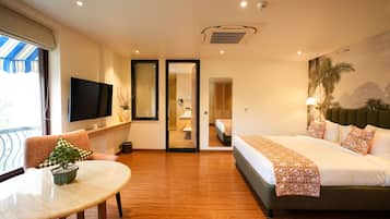 In-room safe, soundproofing, iron/ironing board, cots/infant beds
