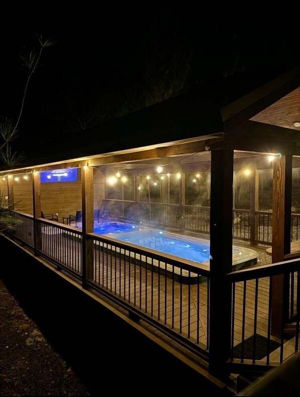 Una piscina climatizada