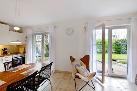 Interior. Holiday Apartment "Strandferienwohnung" with Private Terrace, Private Garden & Wi-Fi