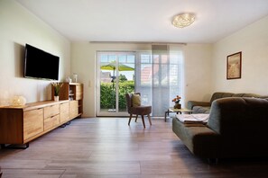 TV, fireplace, DVD player