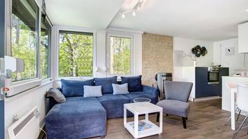 Televisión, chimenea