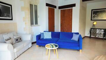 21-inch flat-screen TV with satellite channels