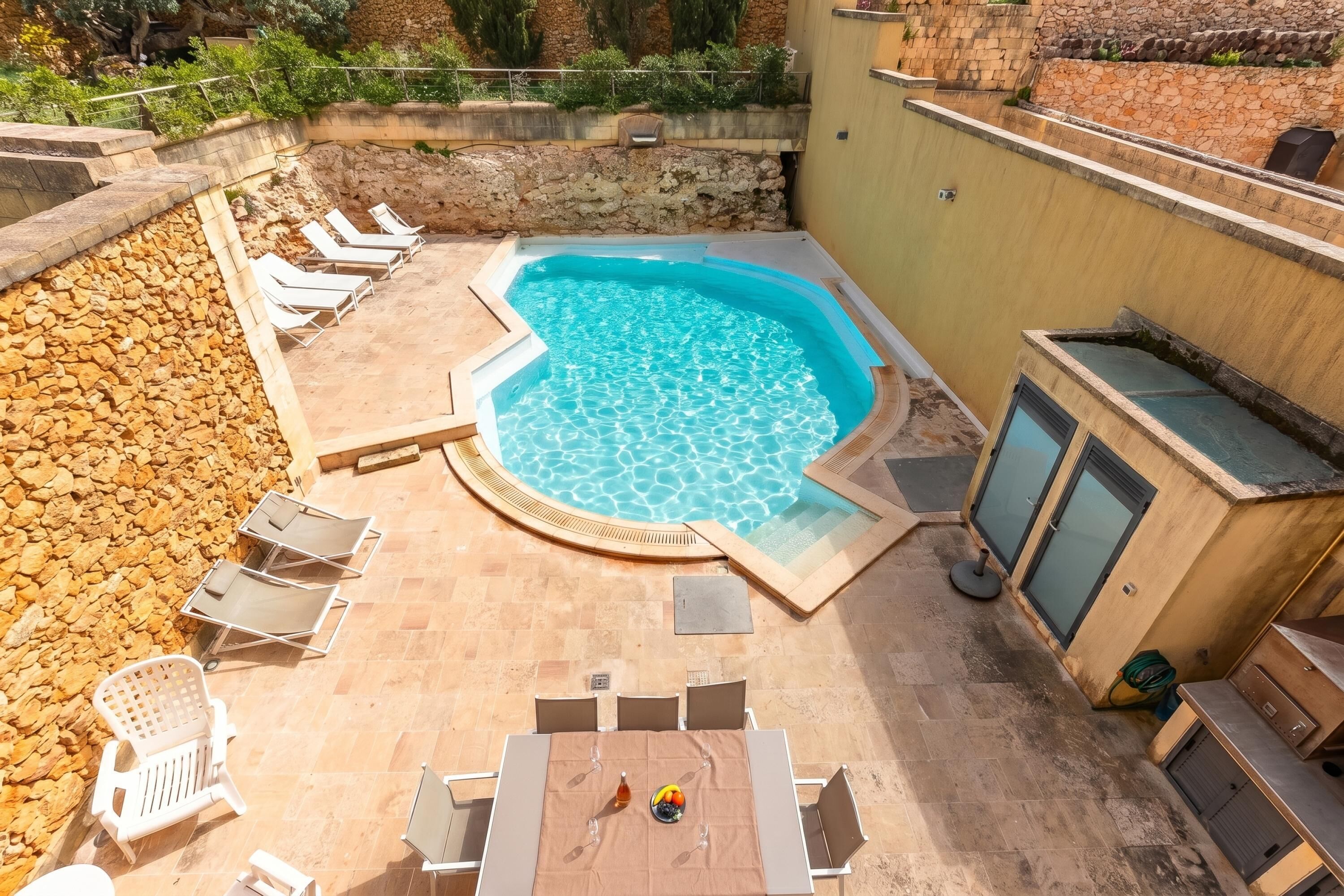 Family House, 4 Bedrooms, Balcony (OneFifty Gozitan Villa and Pool) | Private pool