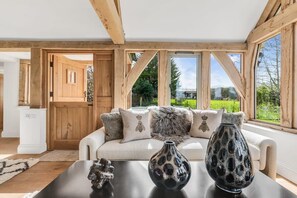 TV, fireplace, offices - Honeysuckle Cottage - Hot Tub Packages Available (Weston Subedge)