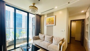 Family Apartment | Living area | TV - TITRI House Vinhomes Skylake Apartment (Hanoi)