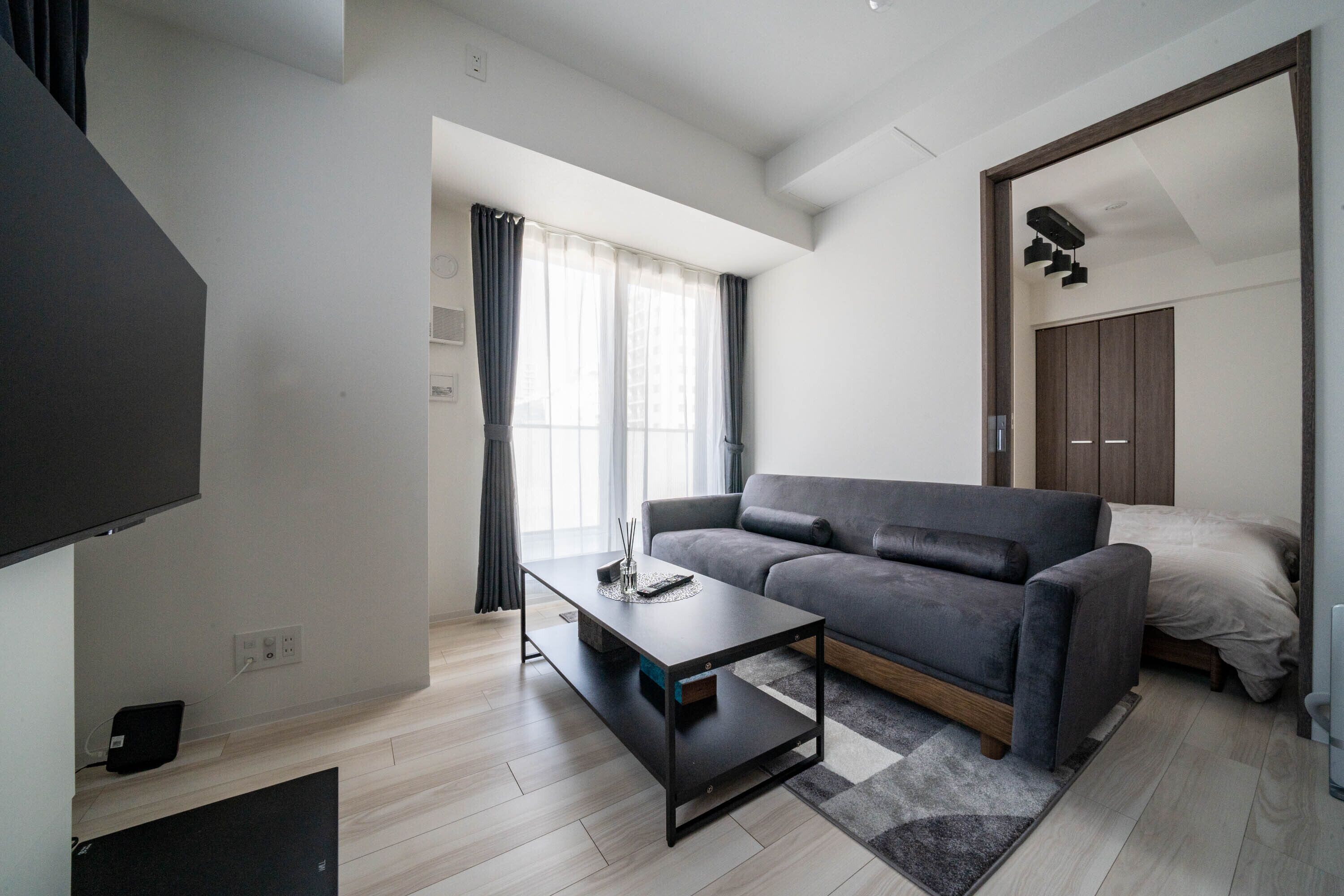 Business Apartment | 1 bedroom, blackout drapes, iron/ironing board, free WiFi