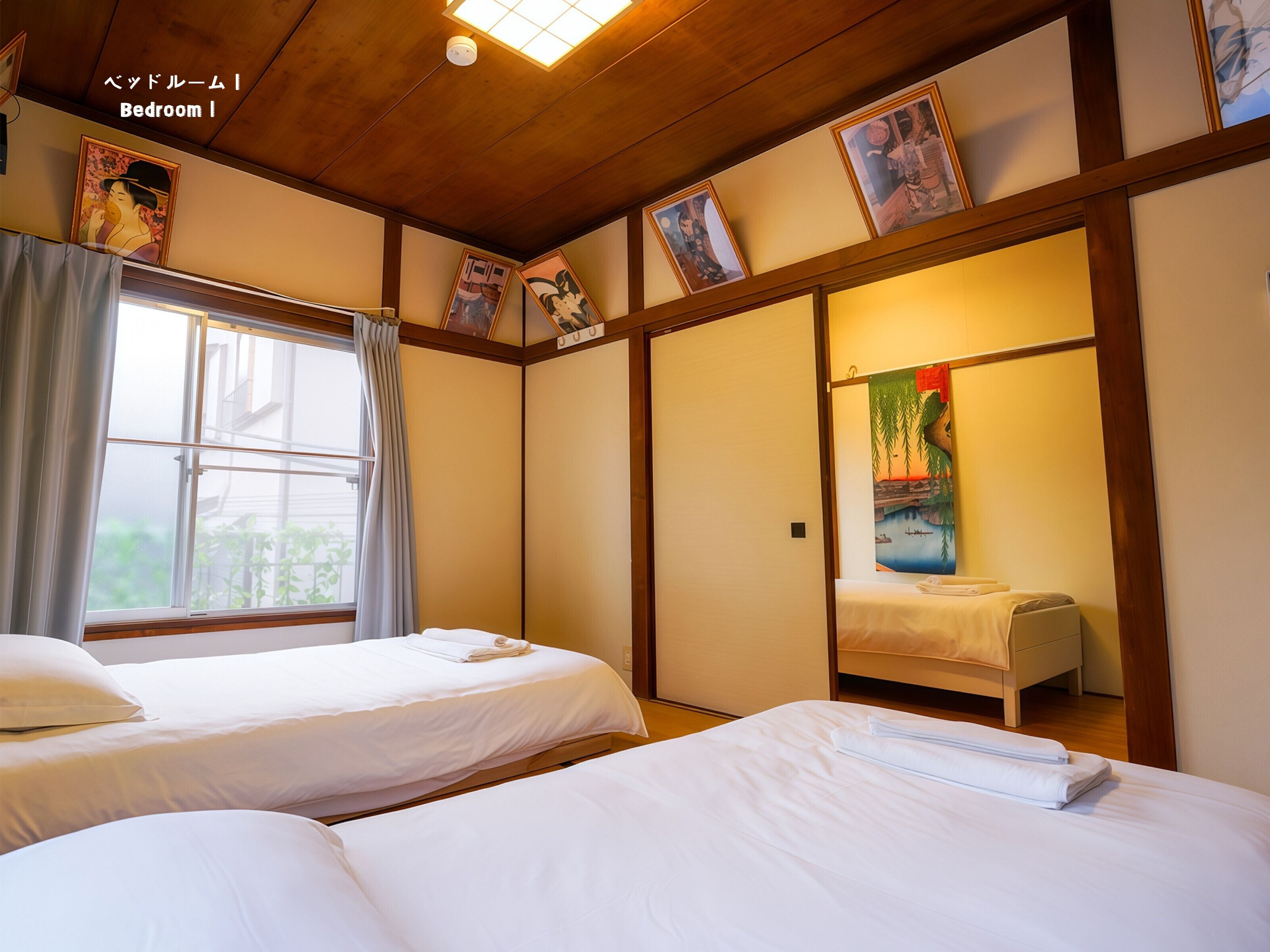 3 bedrooms, iron/ironing board, internet, bed sheets