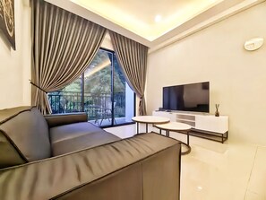 Deluxe Apartment, Non Smoking | Living area | LED TV, table tennis - The Cove Hillside Residence (Ipoh)