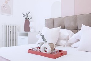 2 室のベッドルーム、アイロン / アイロン台、WiFi、ベッドシーツ