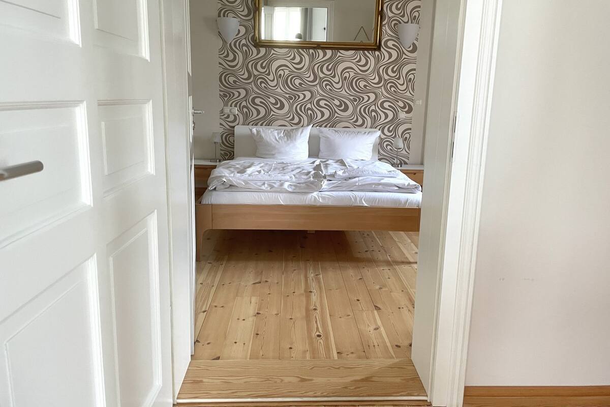 Comfort-Apartment, 1 Queen-Bett und Schlafsofa, Nichtraucher | 1 Schlafzimmer, Allergikerbettwaren, kostenloses WLAN, Bettwäsche