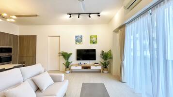 Basic Apartment, 2 Bedrooms | Living area | LED TV