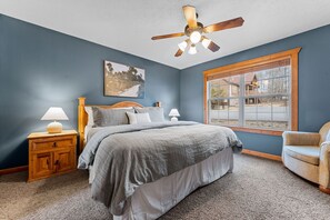 4 bedrooms, iron/ironing board, travel cot, WiFi