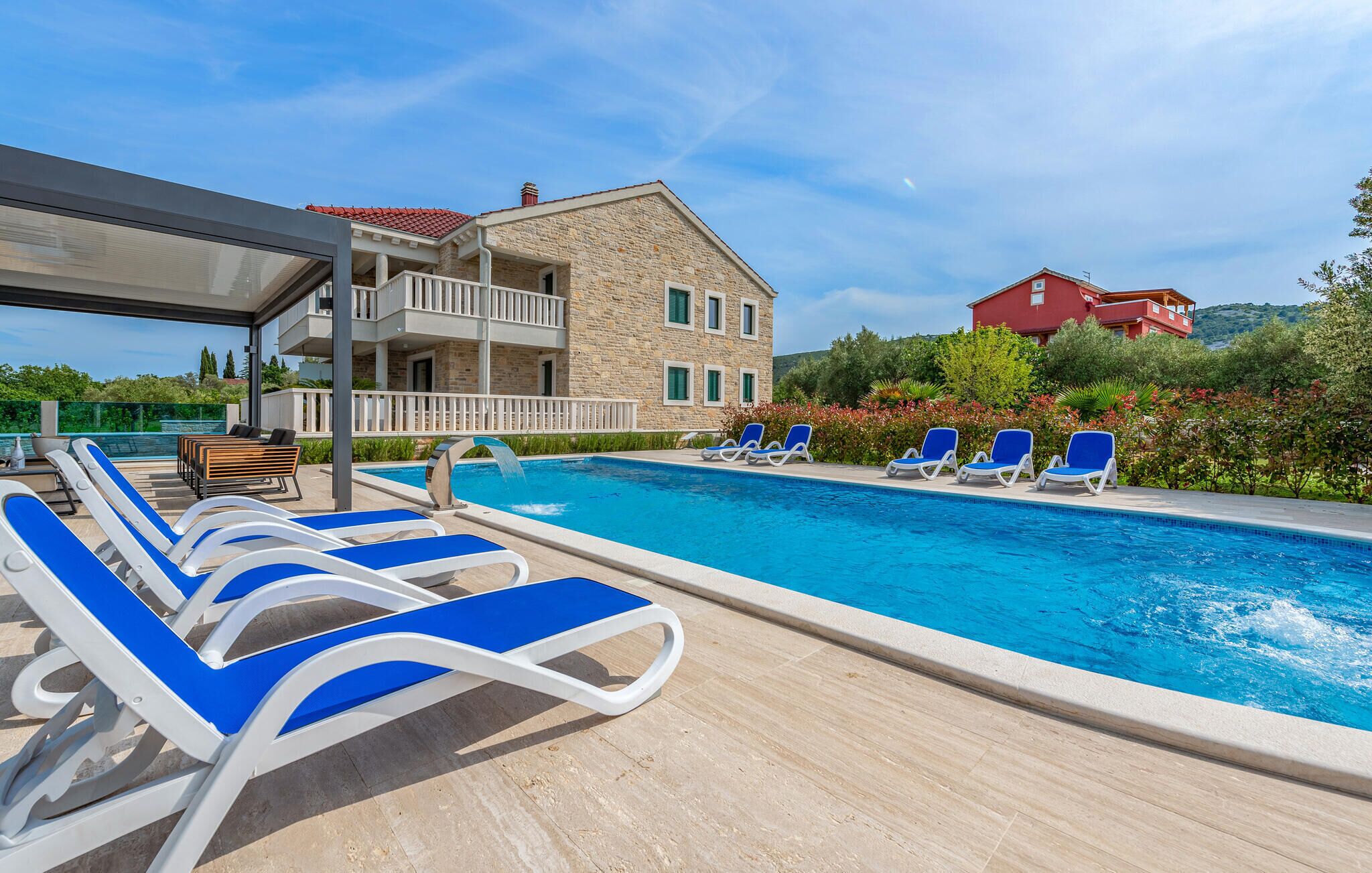 A heated pool