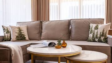 40-inch flat-screen TV with cable channels