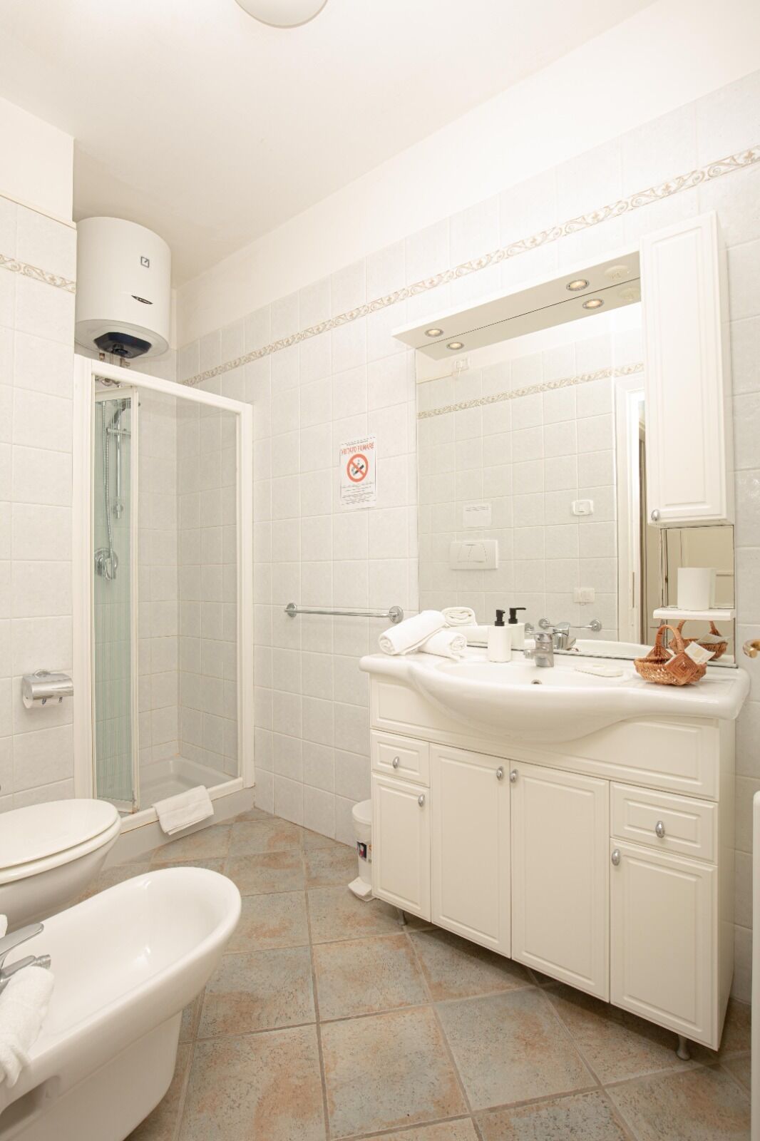Classic-Apartment, Balkon, Meerblick | Badezimmer