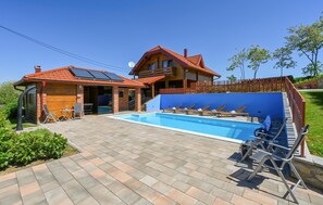 A heated pool