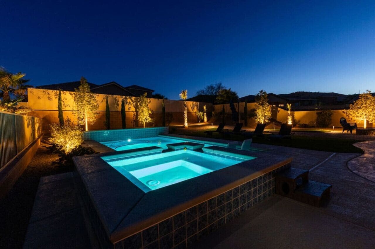A heated pool