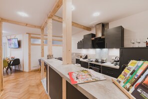 Fridge, oven, stovetop, dishwasher - Holiday Apartment Harzlodge Emma (Braunlage)