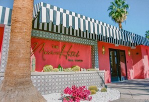 Exterior detail - Palm Springs | Kitchenette, Pet Friendly | Pool | The Muse Hotel (Palm Springs)