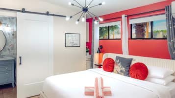 1 habitación, tabla de planchar con plancha, wifi gratis y ropa de cama
