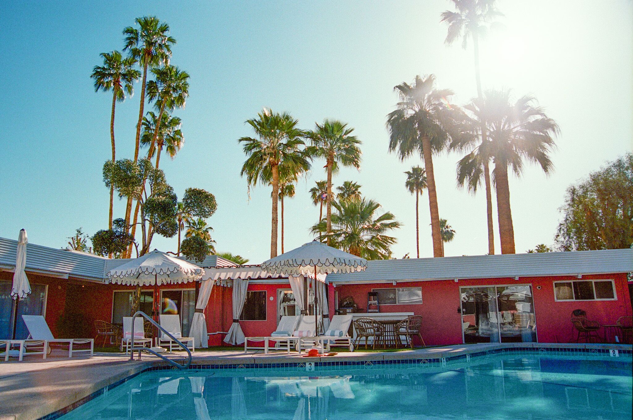 A heated pool