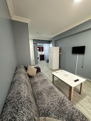 1 bedroom, desk, laptop workspace, blackout curtains