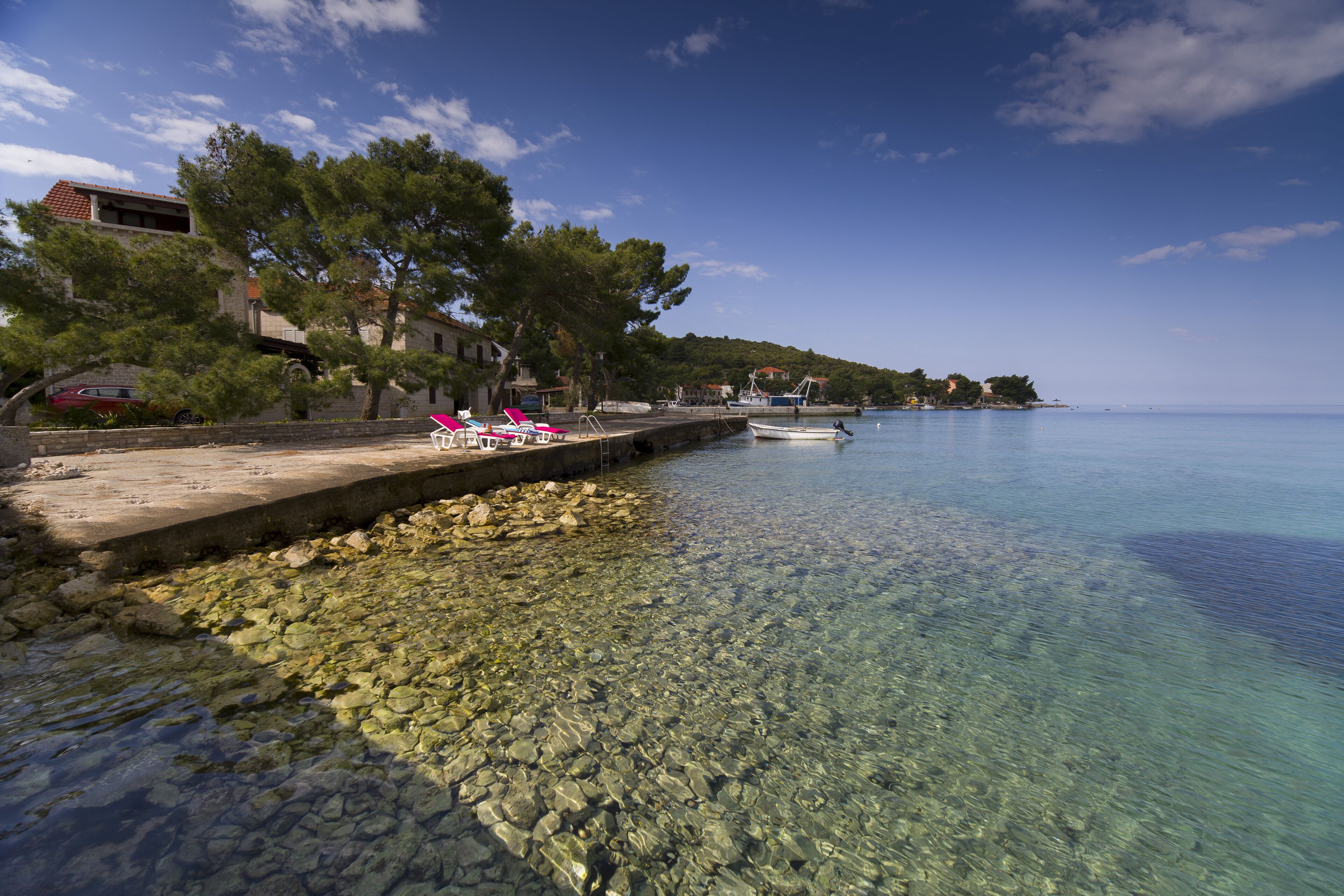Sun loungers, beach towels