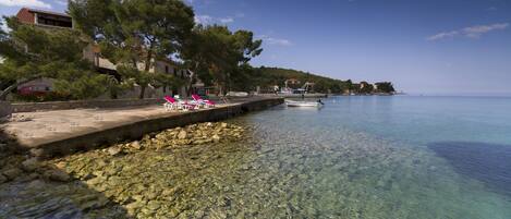 Sun loungers, beach towels