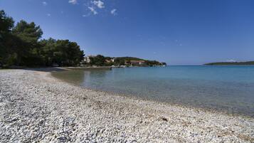Sun-loungers, beach towels