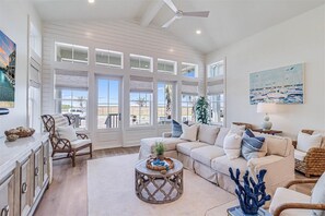 Smart TV, DVD player, books, video library