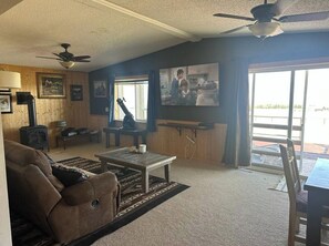 Téléviseur connecté, foyer, lecteur de DVD, sélection de films