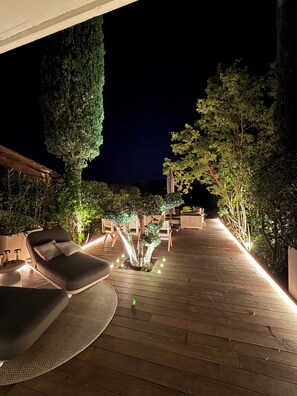 Terrace/patio - Les Restanques du Golfe de Saint Tropez - Villa One Palm Avec Conciergerie (Grimaud)