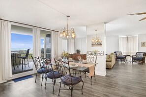 Comfort Condo, 3 Bedrooms, Balcony, Beach View | In-room dining - Perdido Sun Unit 116 (Pensacola)