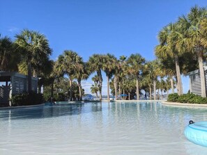 A heated pool