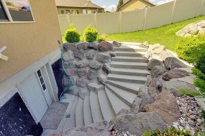 Home Theater & Patio: South Jordan Basement Unit