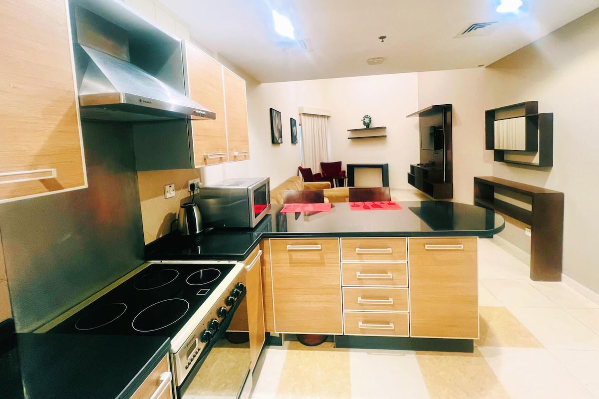Economy Apartment, Kitchen | Living area | Flat-screen TV